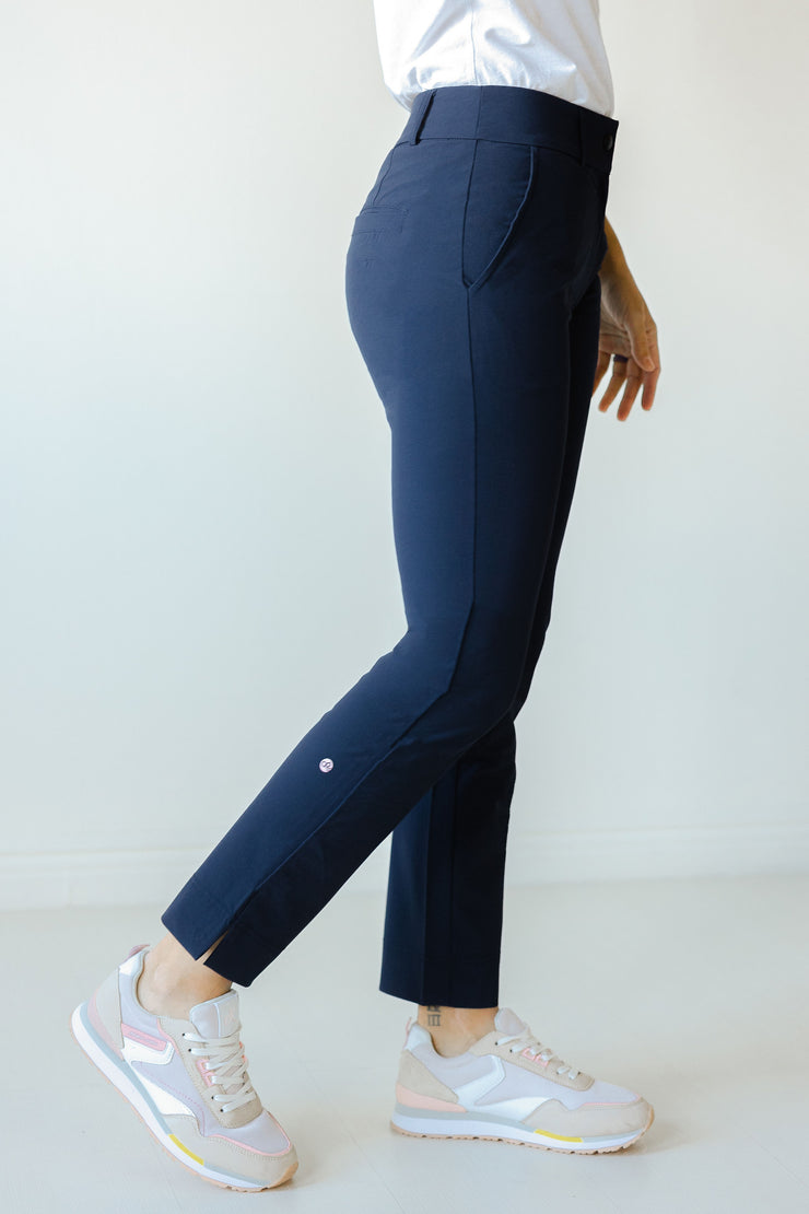 Peggy Cropped Trouser in Navy Blazer
