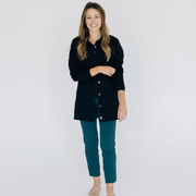Polly Oversized Cardigan in Black