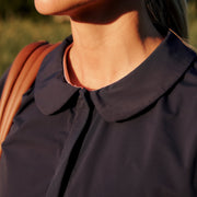 Beth Button-Up in Navy Blazer