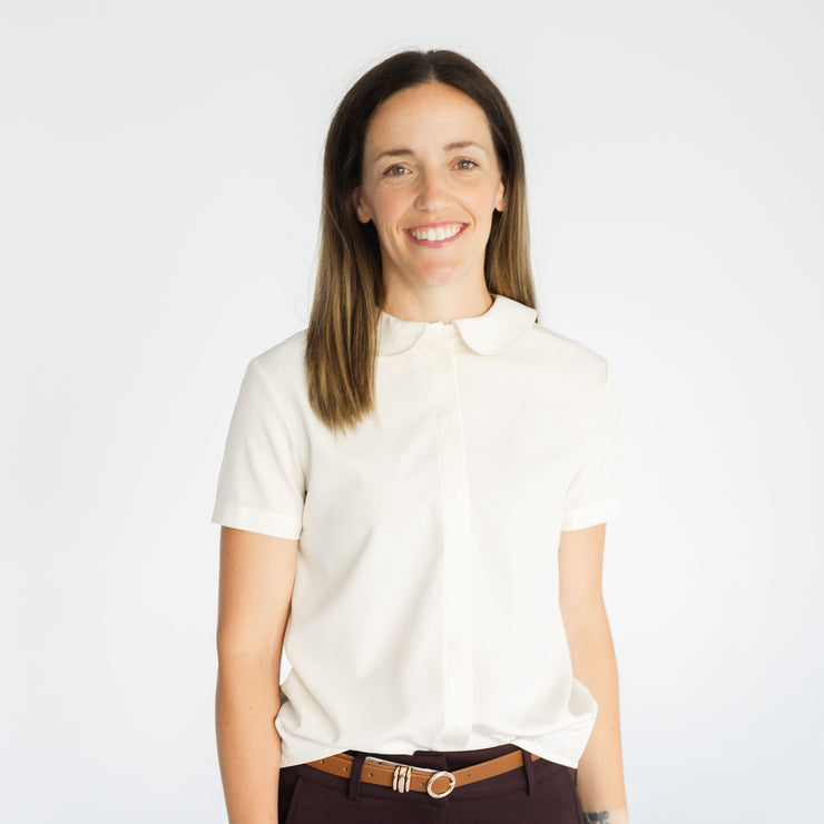 Beth Button-Up in Winter White