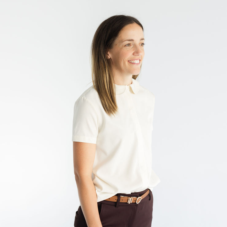 Beth Button-Up in Winter White