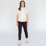 Beth Button-Up in Winter White