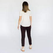 Beth Button-Up in Winter White