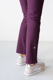Peggy Cropped Trouser in Dark Port