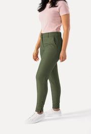 Peggy Pant Professional Jogger in Olive Green